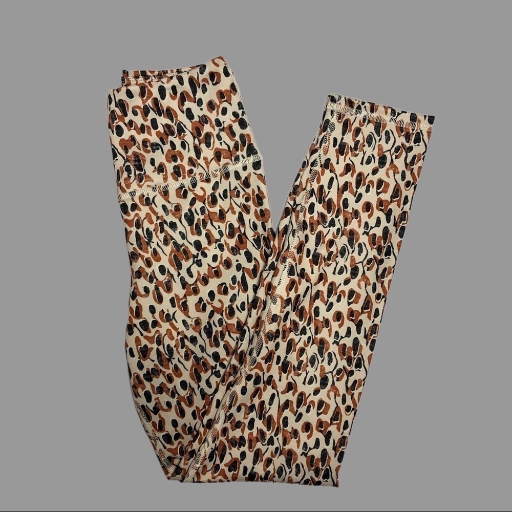 💚 S 💚 NWOT Anthro Leggings Leopard Print Animal Print Athletic Gym​